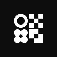 White Thought Machine symbol on a black background
